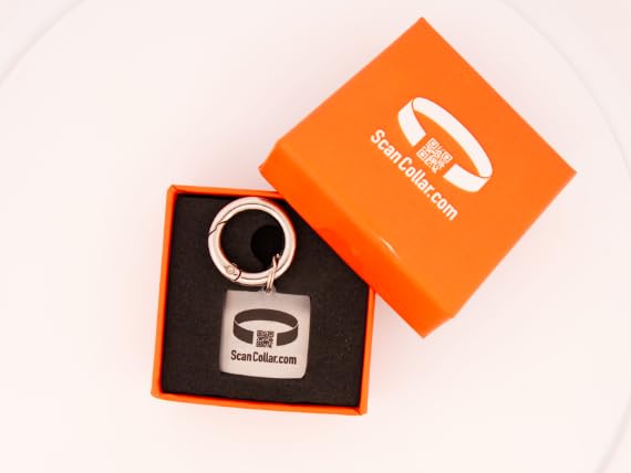 Pet Smart ID Tag, with QR Code Enabled Tracking and Social Profile Portal for Pets. Durable, Laser Engraved, Stainless Steel.