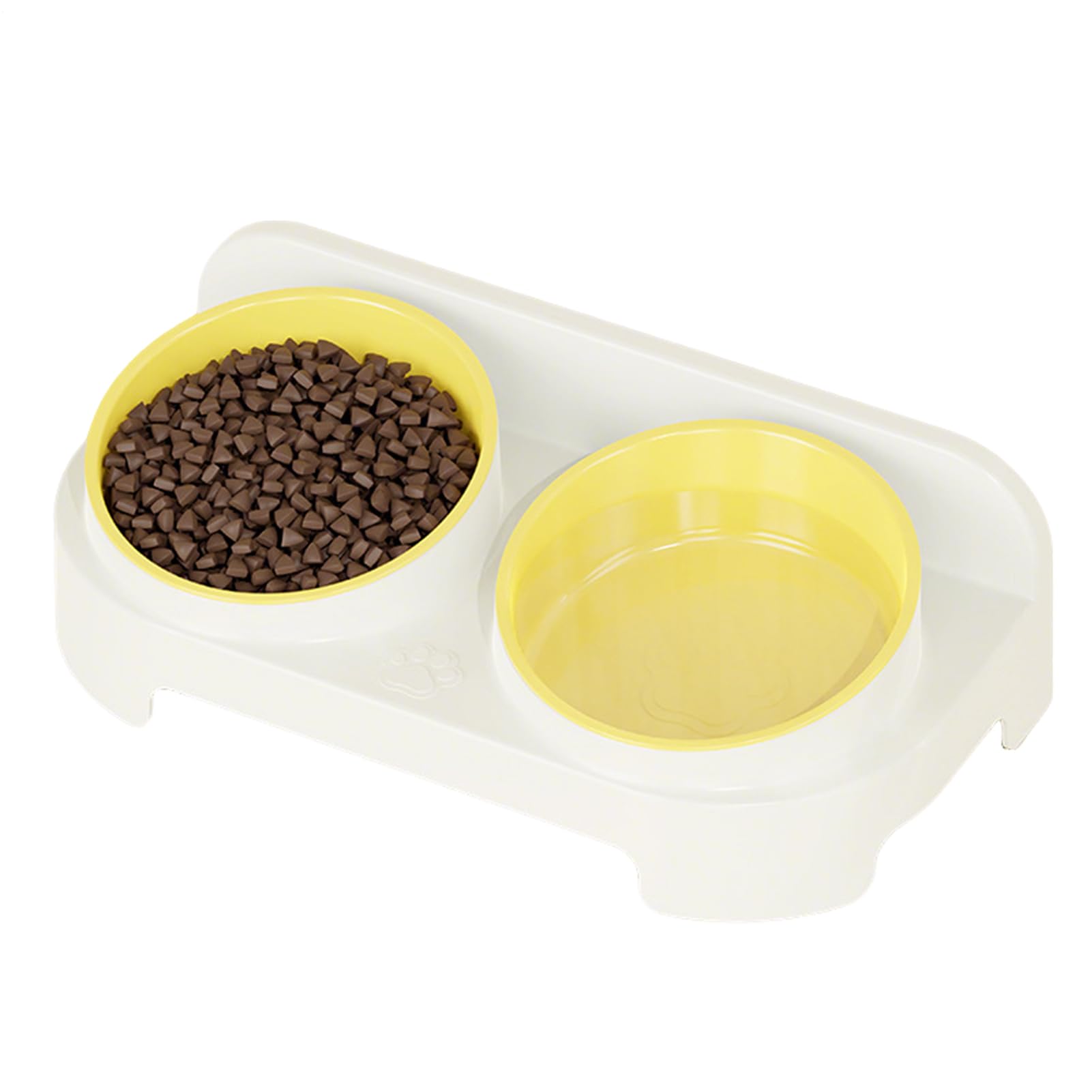 Cat Bowl with Adjustable Height - Anti Slip Tilt Water Supply with Non Slip Design Water Container, Dog Food Bowl Height Adjustable Cat Dish - Kitten Puppy Small Medium Large Pet Indoor Outdoor