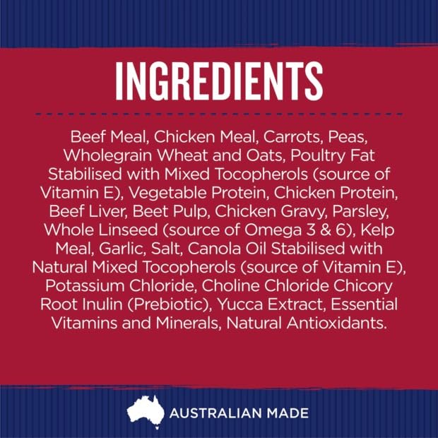 Farmer's Market Beef and Farm Vegetables Adult Dry Dog Food 6.8kg - Made with Real Australian Meat & Vegetables for Complete Nutrition, Supports Muscle, Skin & Coat Health