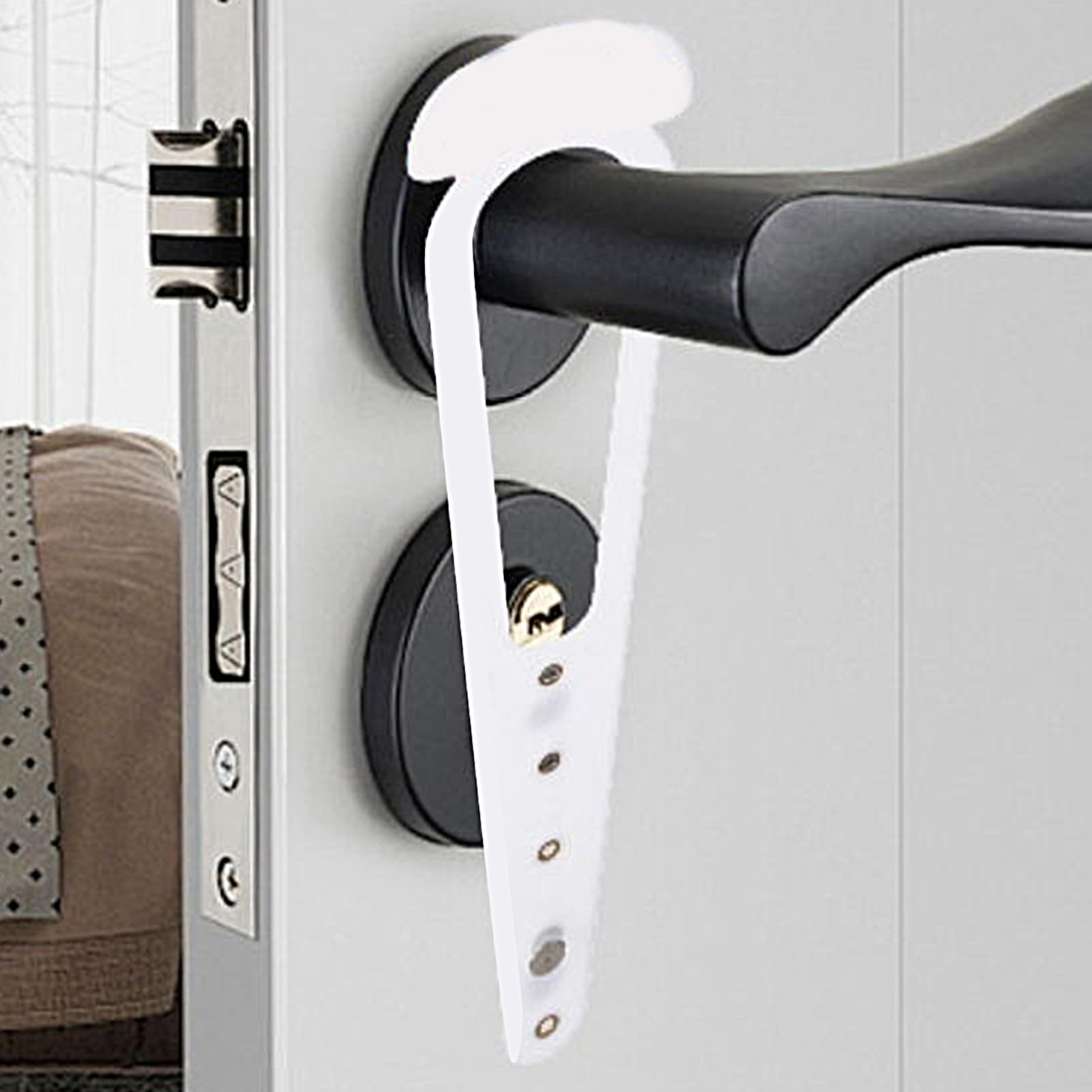 Door Stop Pet Cat Door Holder Latch | Anti Dog Door Lock with Design - Keeps Dogs Away From Litter and Food, Dog Safe Cat Feeding Station for Families
