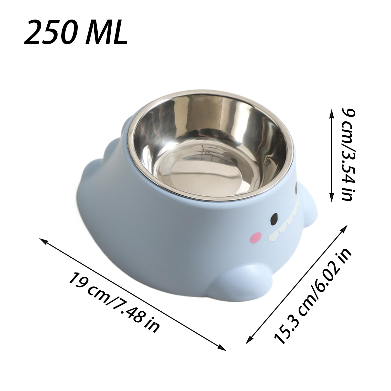 Cat Bowls - Feeder Dogs, Neck Support Bowl Pets, Anti-Spill Puppy Kitten Feeder Pets | Cat Slanted Neck Support Drinking Travel Floor Outdoor Indoor Living Room Lettuce