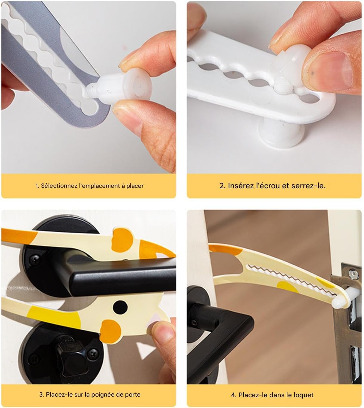 Cat Door Lock Prevents Dog Entry - Blocker Gates Kitten | 15 Sizes Adjustable No Drilling | Pet Storage Wedge for Pantry, Cupboard, Apartment or Bedroom