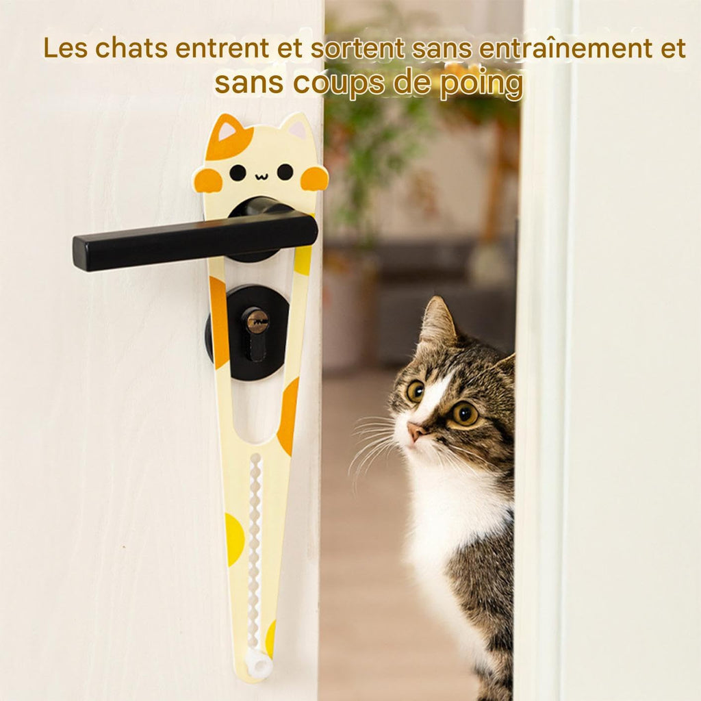 Cat Door Lock Prevents Dog Entry - Blocker Gates Kitten | 15 Sizes Adjustable No Drilling | Pet Storage Wedge for Pantry, Cupboard, Apartment or Bedroom