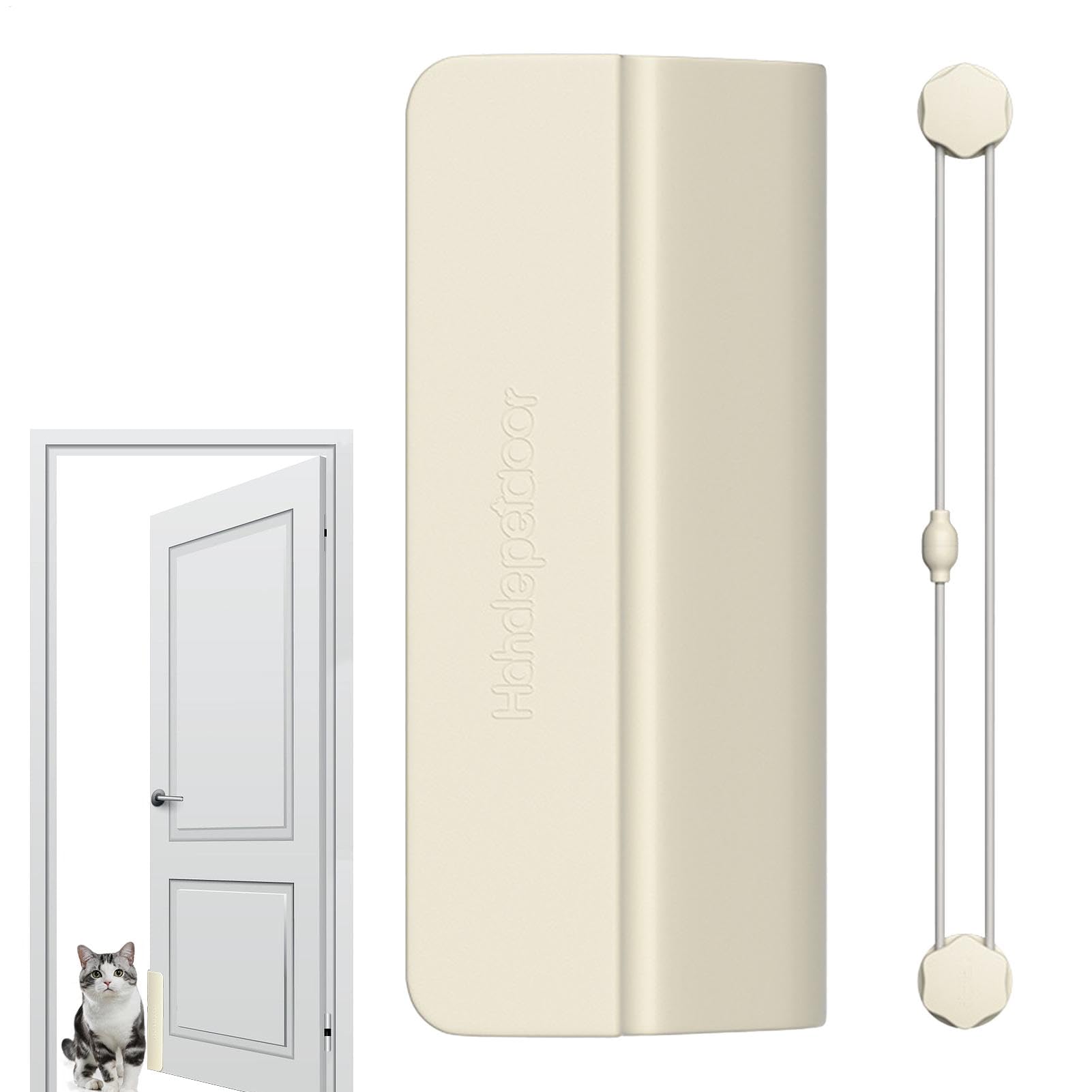 KFZ Pet Door Stop Door Opener Discreet Access Solution for Cats and Dogs | Removable Door Handle, Pet Accessories for Bedrooms