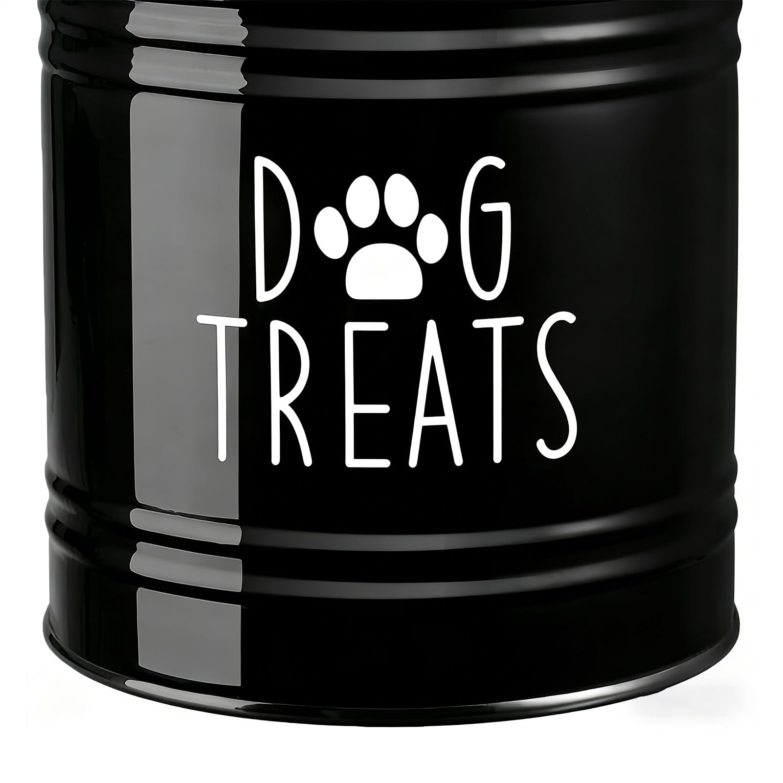 Dog Food | Metal Airtight Organizer Bin | Sealed Pet Food Storage features a strong metal build that handwith handle and lid | for Puppy Bird Feeding Snacks Treats Cabinet Counter