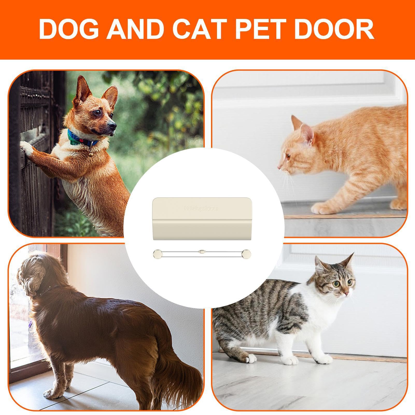 KFZ Pet Door Stop Door Opener Discreet Access Solution for Cats and Dogs | Removable Door Handle, Pet Accessories for Bedrooms