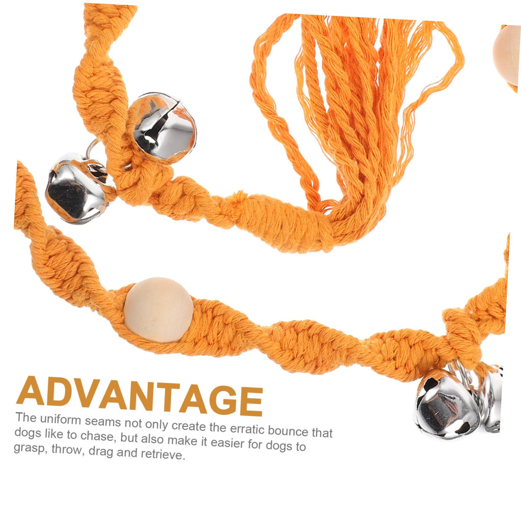 GALPADA Hanging Dog Doorbell for Pet Training Woven Material Household Dog Bell for Access Portable Design Delicate Pet Doorbell Accessory
