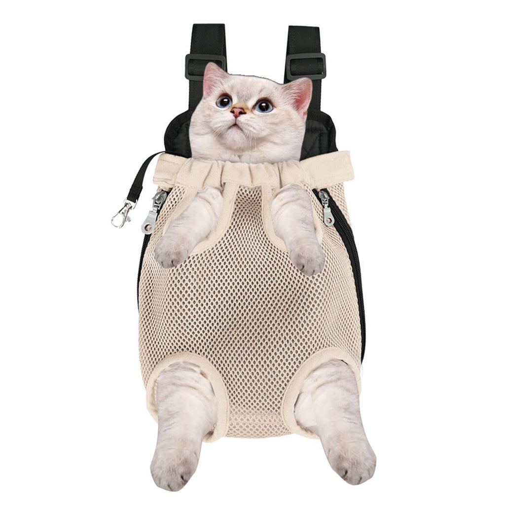 Cat Backpack, Dog Carry Backpack, Pet Backpack Kitten Backpack Carrier, Leg Out Cat Travel Backpack, Dog Backpack, Adjustable Pet Carrier, Hiking and Travel Cat Backpack
