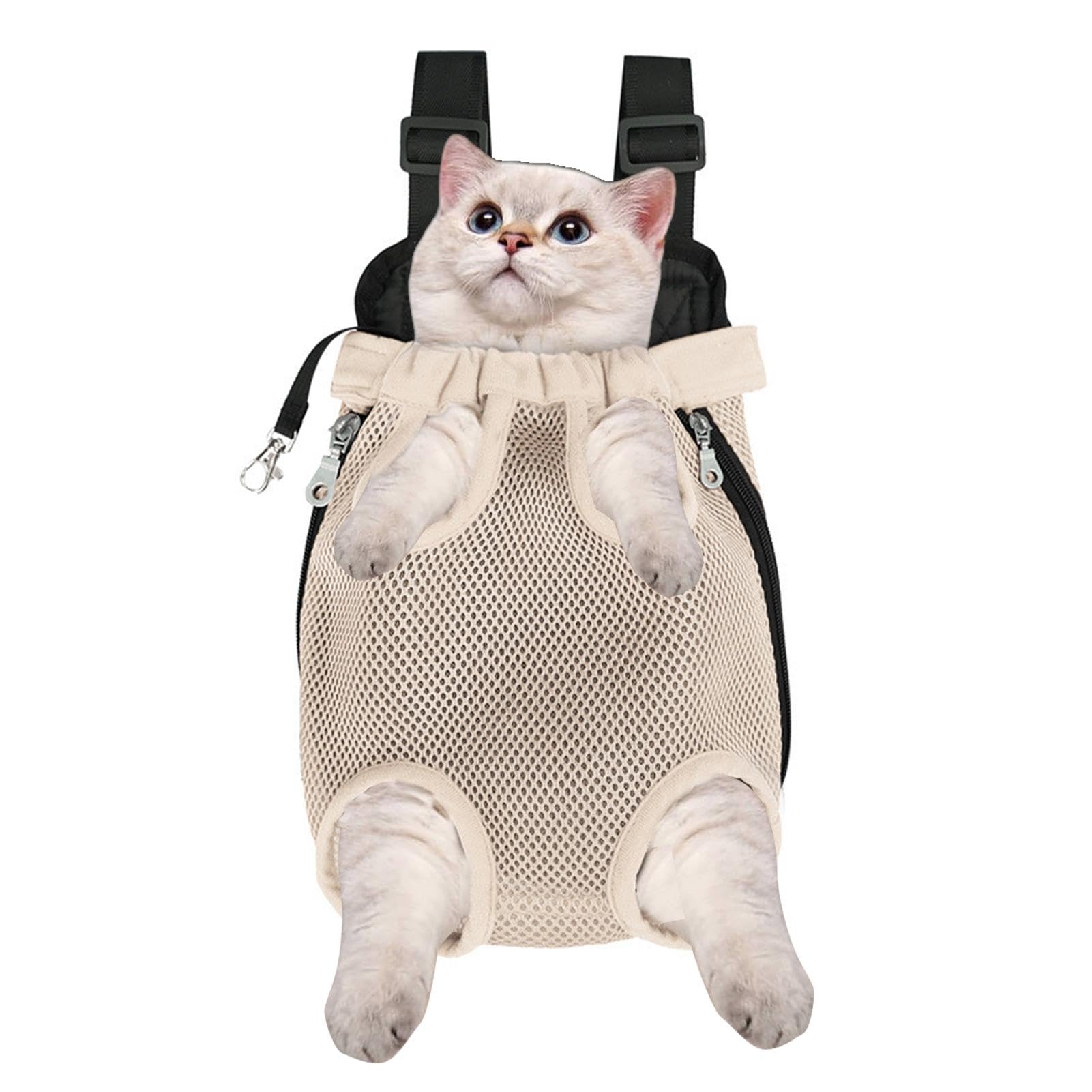 Cat Backpack, Dog Carry Backpack, Pet Backpack Kitten Backpack Carrier, Leg Out Cat Travel Backpack, Dog Backpack, Adjustable Pet Carrier, Hiking and Travel Cat Backpack