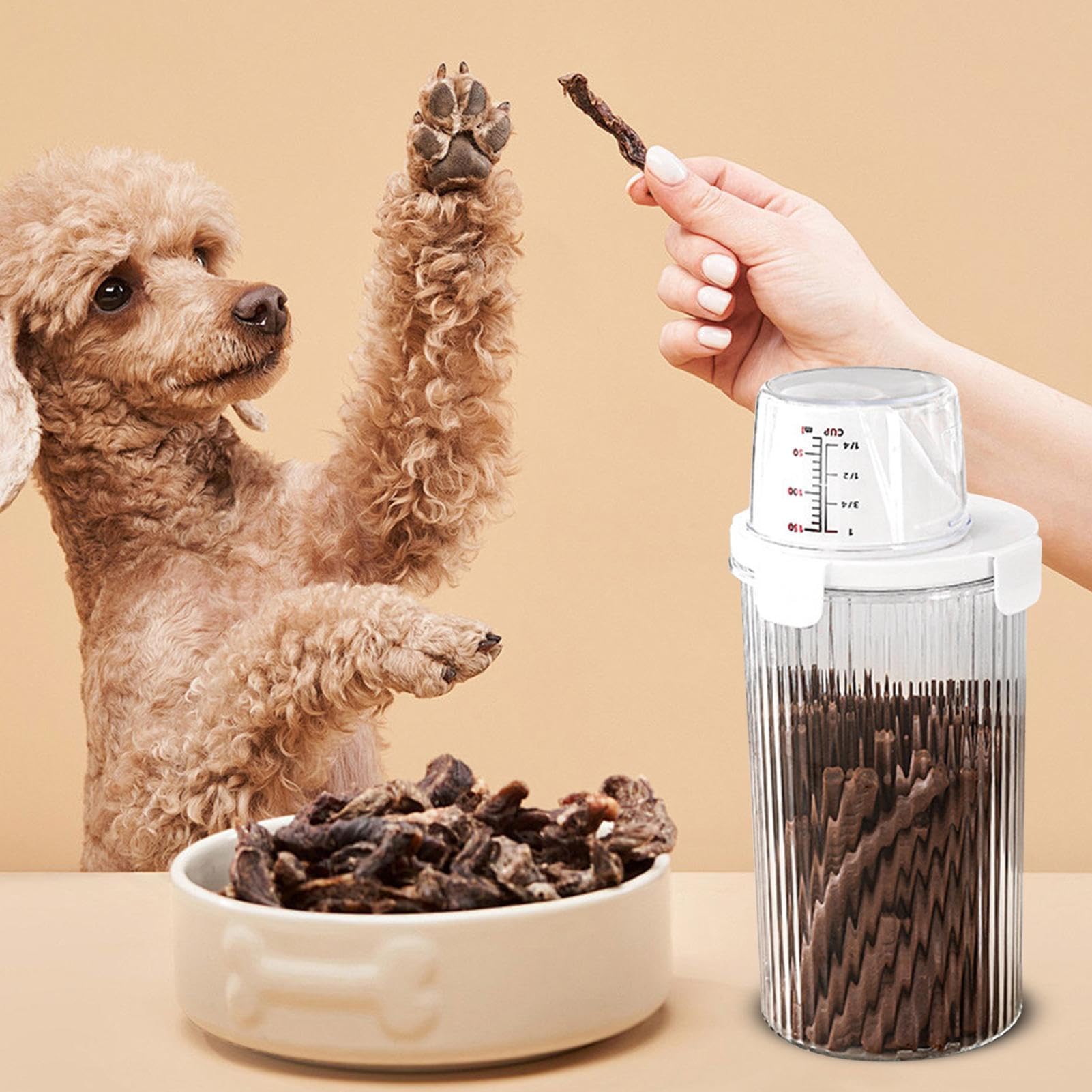 Large Dog Storage Food Containers - Dog Food Container | Wet Horse Food | Large Capacity Airtight Capacity & Treat Dispenser