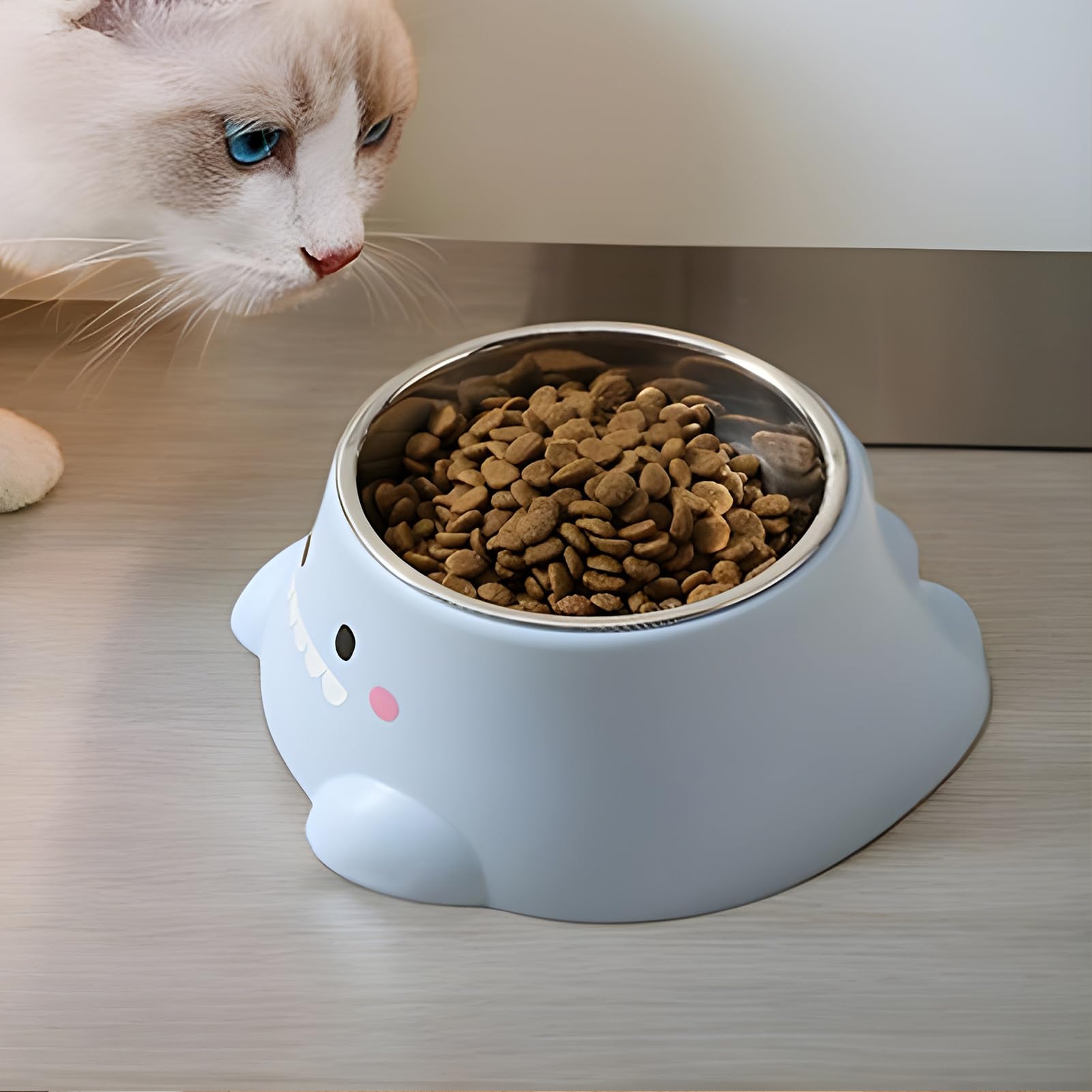 Cat Bowls - Feeder Dogs, Neck Support Bowl Pets, Anti-Spill Puppy Kitten Feeder Pets | Cat Slanted Neck Support Drinking Travel Floor Outdoor Indoor Living Room Lettuce