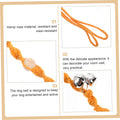 GALPADA Hanging Dog Doorbell for Pet Training Woven Material Household Dog Bell for Access Portable Design Delicate Pet Doorbell Accessory
