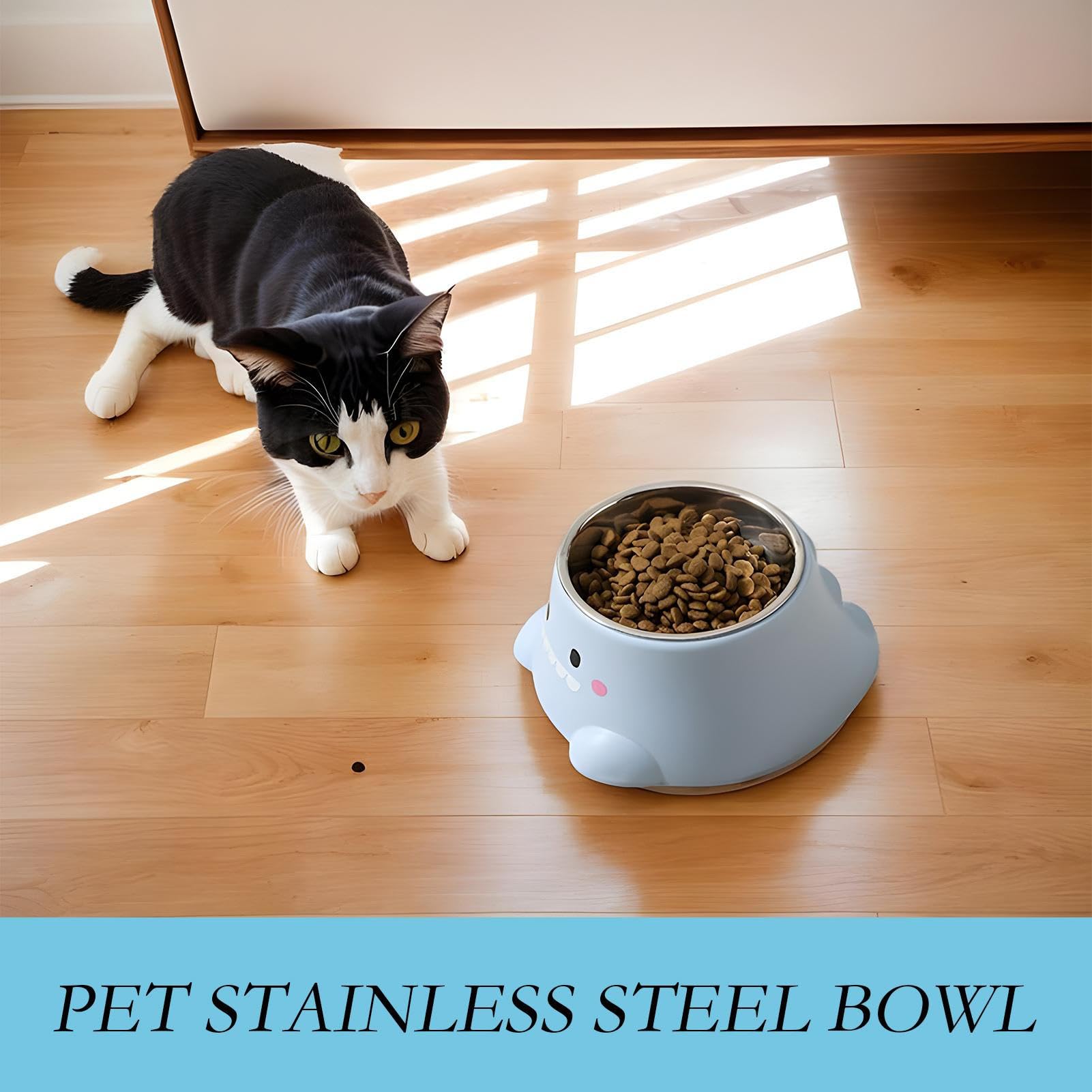 Cat Bowls - Feeder Dogs, Neck Support Bowl Pets, Anti-Spill Puppy Kitten Feeder Pets | Cat Slanted Neck Support Drinking Travel Floor Outdoor Indoor Living Room Lettuce