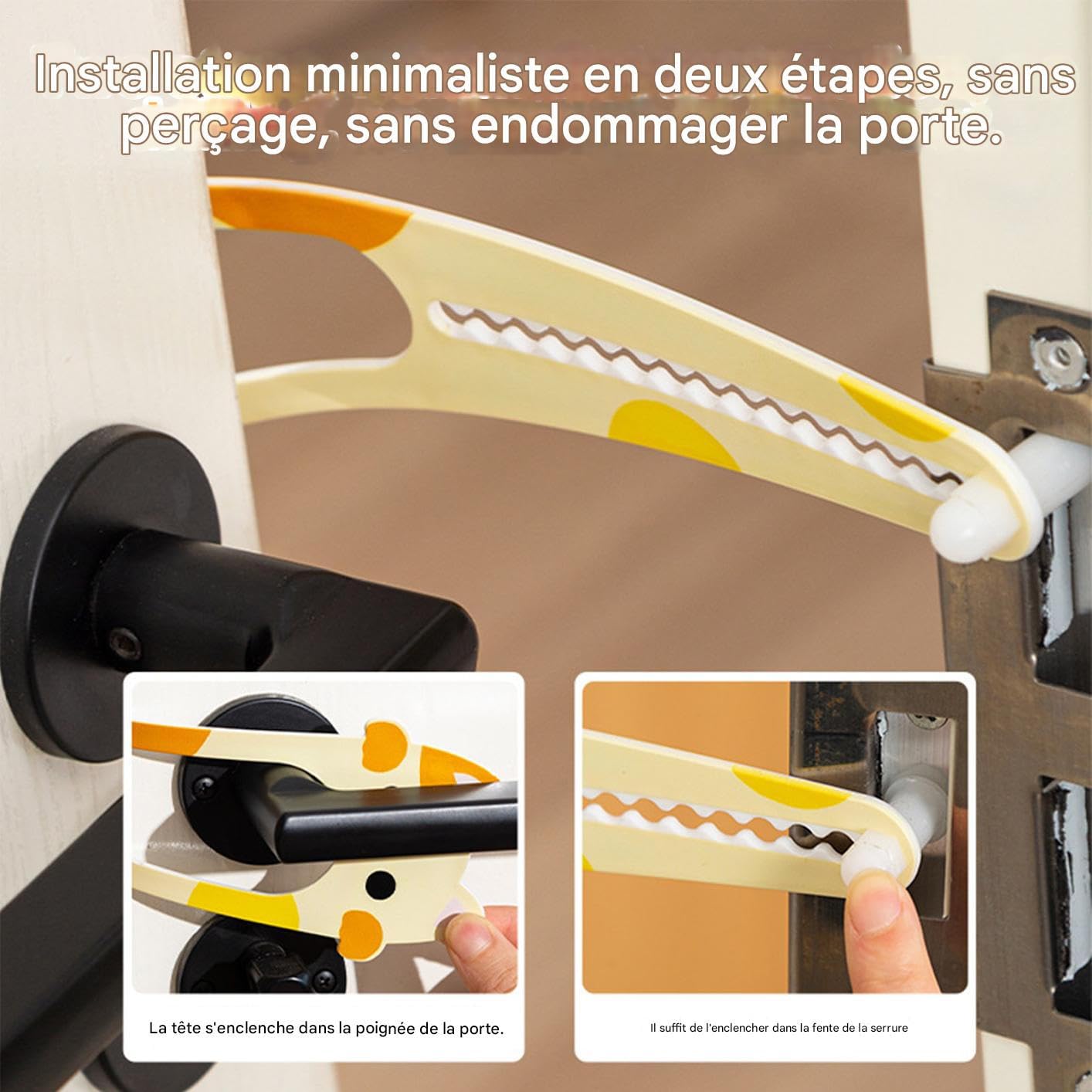 Cat Door Lock Prevents Dog Entry - Blocker Gates Kitten | 15 Sizes Adjustable No Drilling | Pet Storage Wedge for Pantry, Cupboard, Apartment or Bedroom