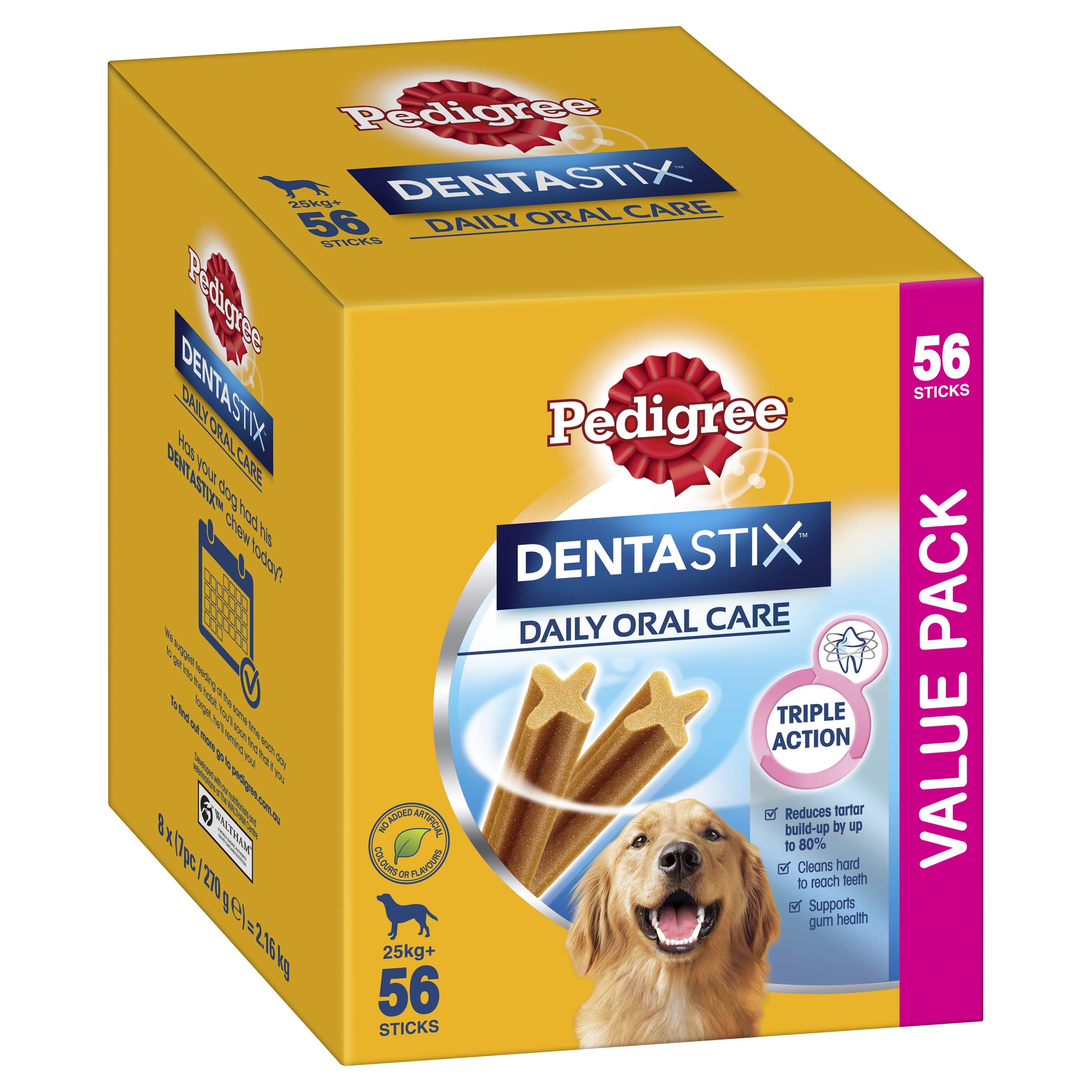 PEDIGREE DentaStix Large Dental Dog Treats Daily Oral Care 56 Sticks Value Pack