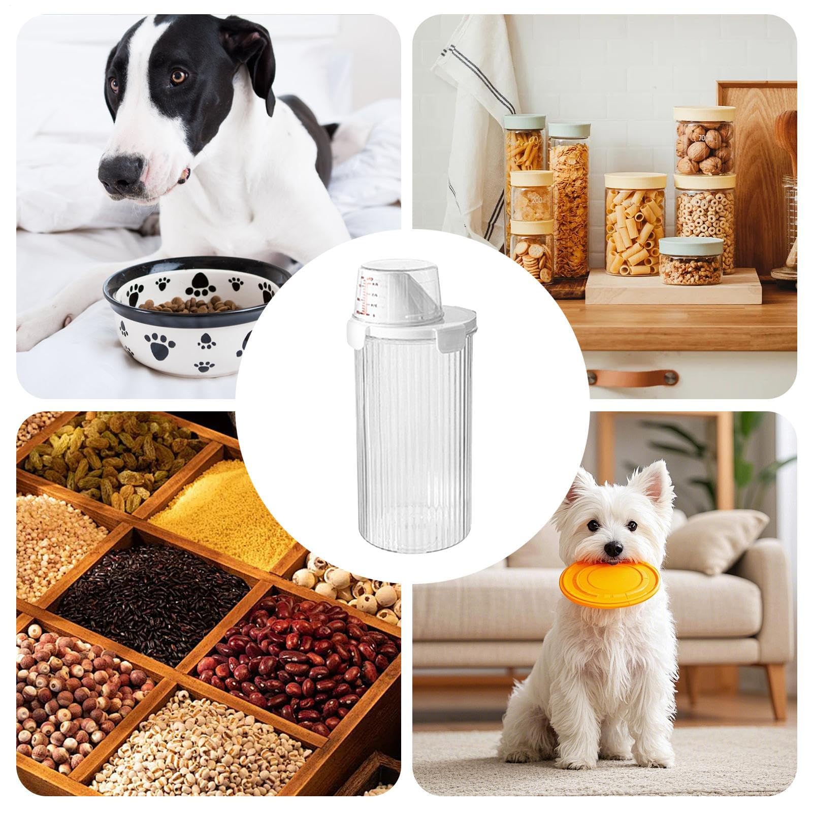 Large Dog Storage Food Containers - Dog Food Container | Wet Horse Food | Large Capacity Airtight Capacity & Treat Dispenser