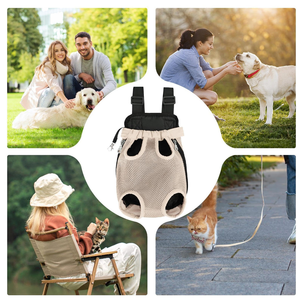Cat Backpack, Dog Carry Backpack, Pet Backpack Kitten Backpack Carrier, Leg Out Cat Travel Backpack, Dog Backpack, Adjustable Pet Carrier, Hiking and Travel Cat Backpack