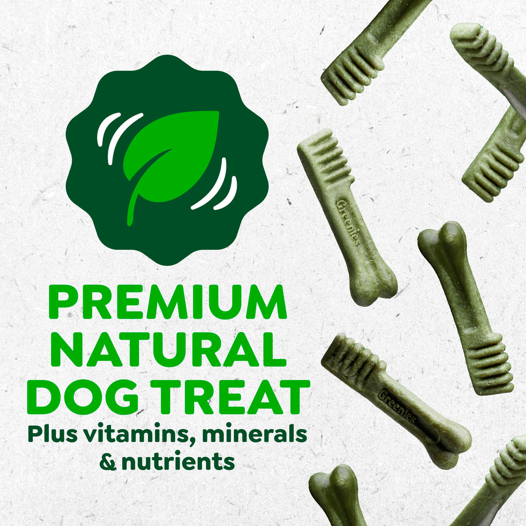GREENIES Canine Dental Dog Treats Original Petite 60 Chews Value Pack 1.02Kg