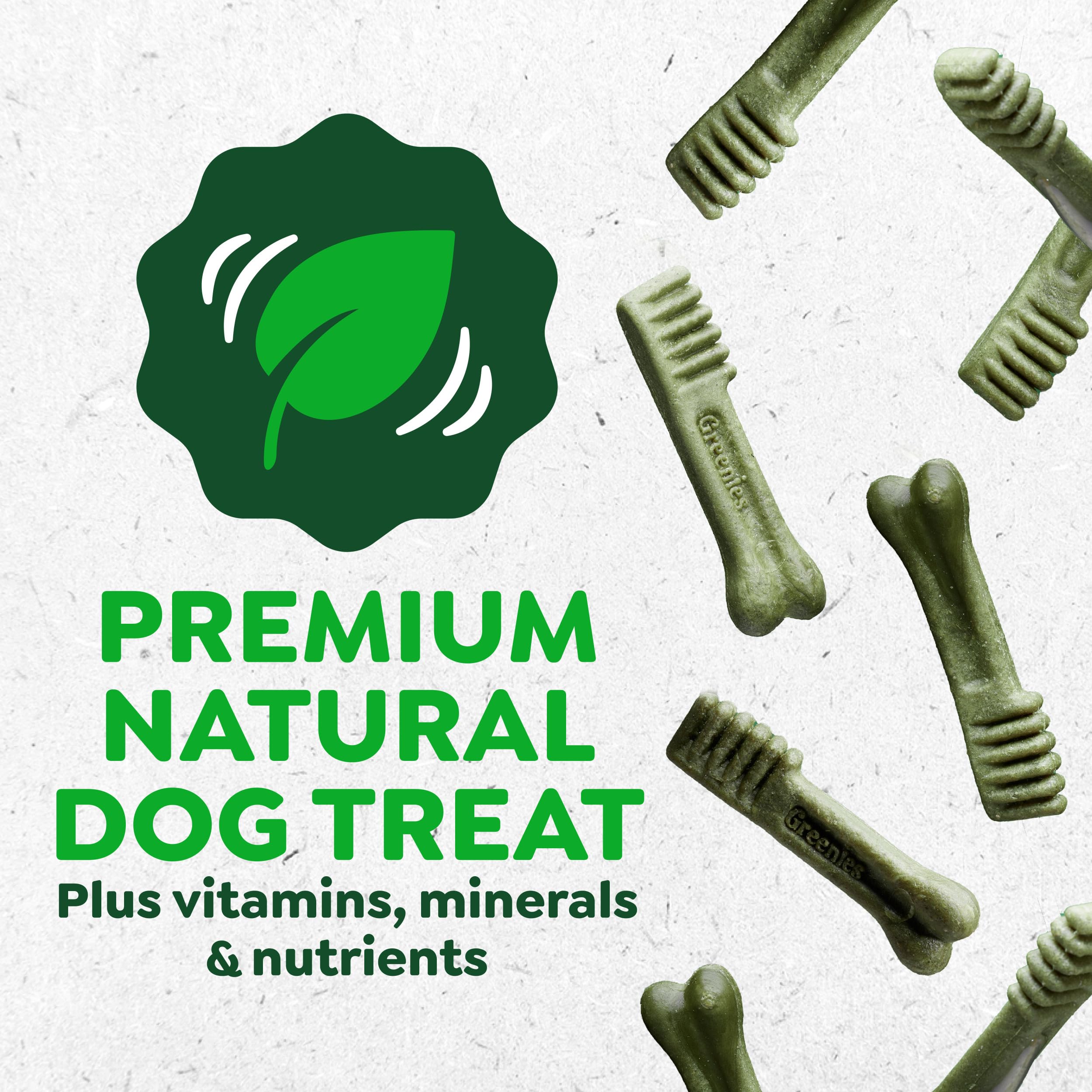 GREENIES Canine Dental Dog Treats Original Petite 60 Chews Value Pack 1.02Kg