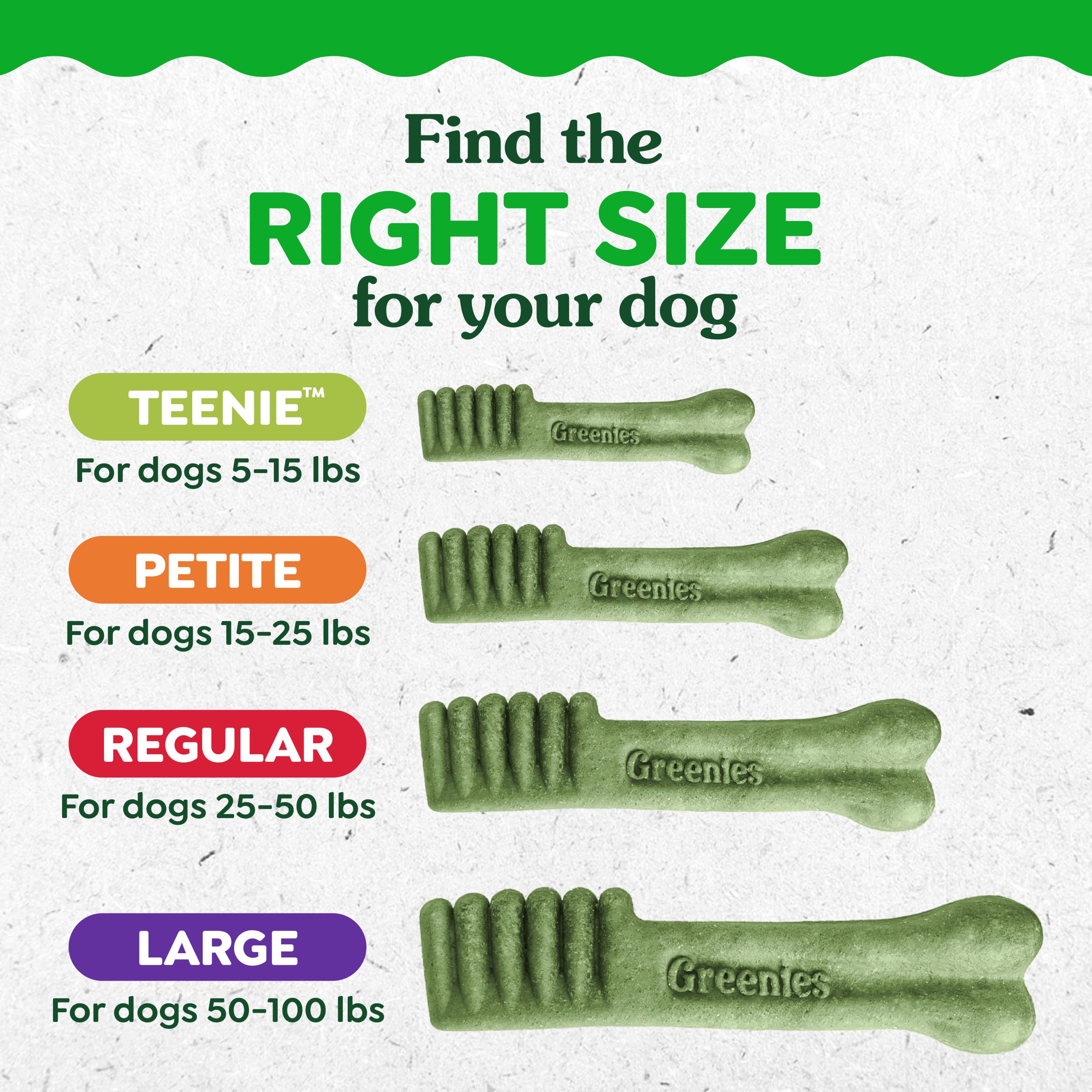 GREENIES Canine Dental Dog Treats Original Petite 60 Chews Value Pack 1.02Kg